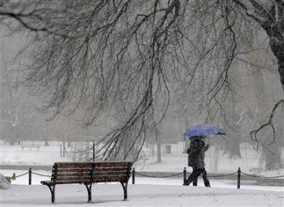 2月8日，波士頓降雪。