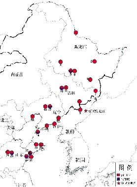 中國環(huán)保部門部分監(jiān)測站分布圖。圖/中國環(huán)保部網(wǎng)站